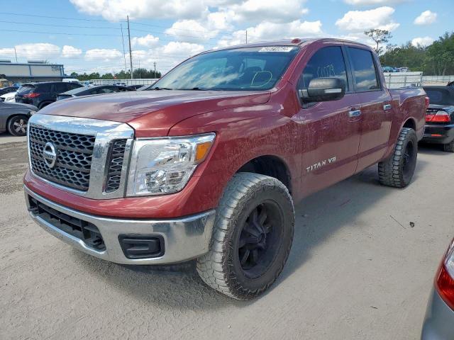 1N6AA1EJ2JN521506 - 2018 NISSAN TITAN S RED photo 2