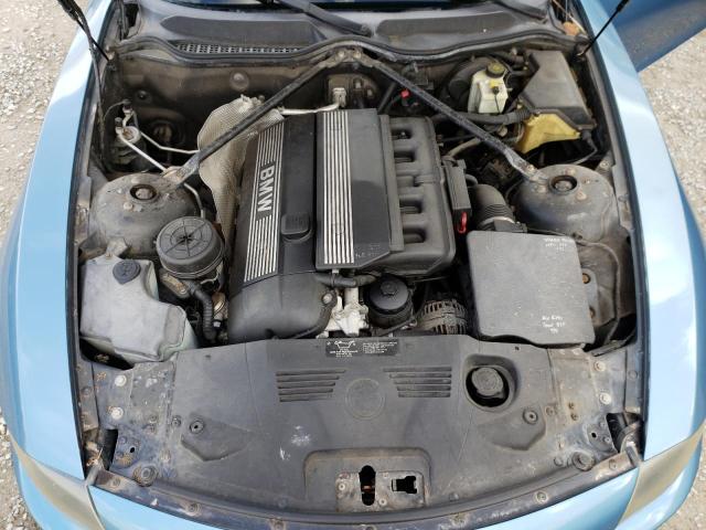 4USBT33453LS47706 - 2003 BMW Z4 2.5 TURQUOISE photo 11