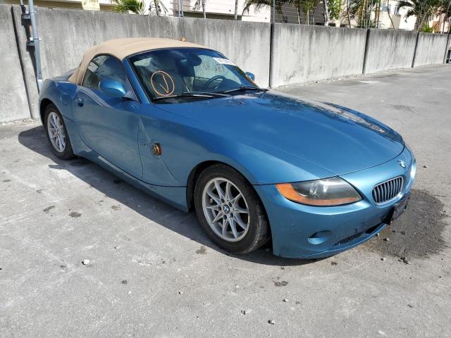 4USBT33453LS47706 - 2003 BMW Z4 2.5 TURQUOISE photo 4