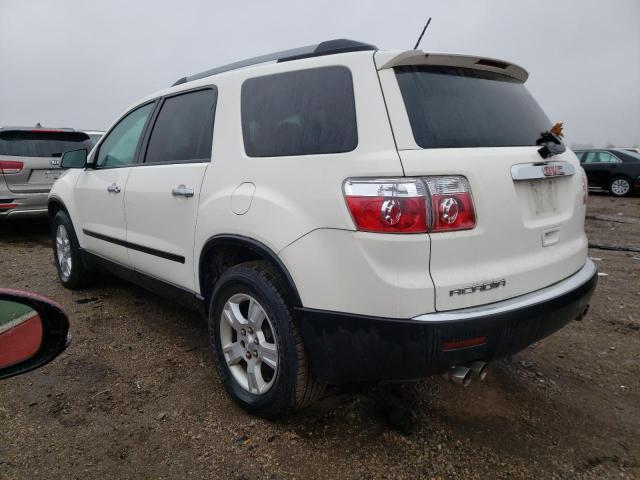 1GKLRKED4AJ191710 - 2010 GMC ACADIA WHITE photo 2