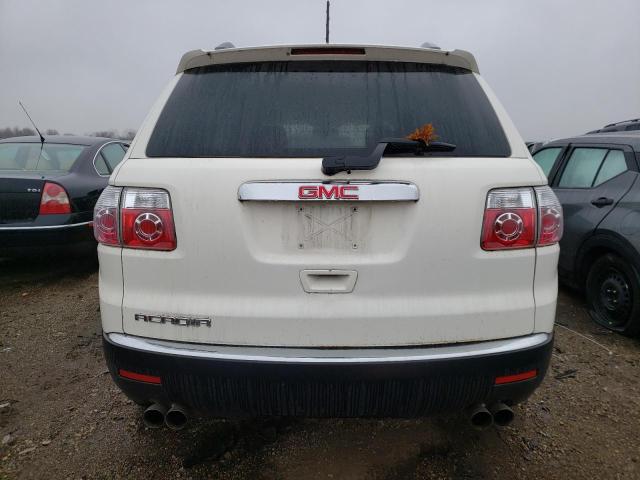 1GKLRKED4AJ191710 - 2010 GMC ACADIA WHITE photo 6