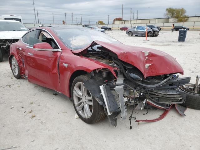 5YJSA1E11GF122195 - 2016 TESLA MODEL S Rojo foto 4
