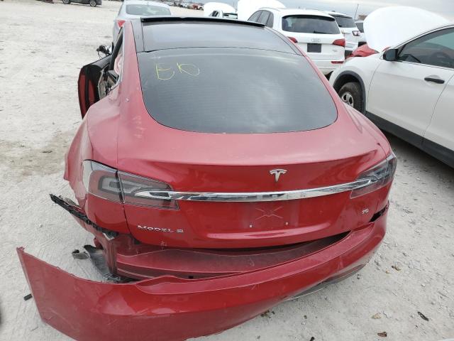 5YJSA1E11GF122195 - 2016 TESLA MODEL S Rojo foto 6