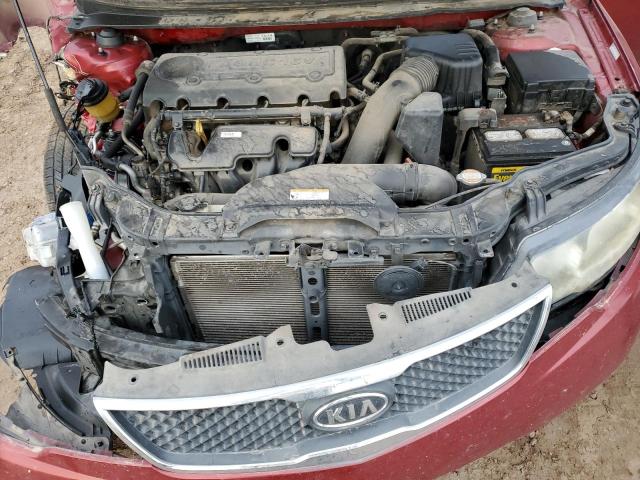 KNAFU4A25A5244024 - 2010 KIA FORTE EX RED photo 11