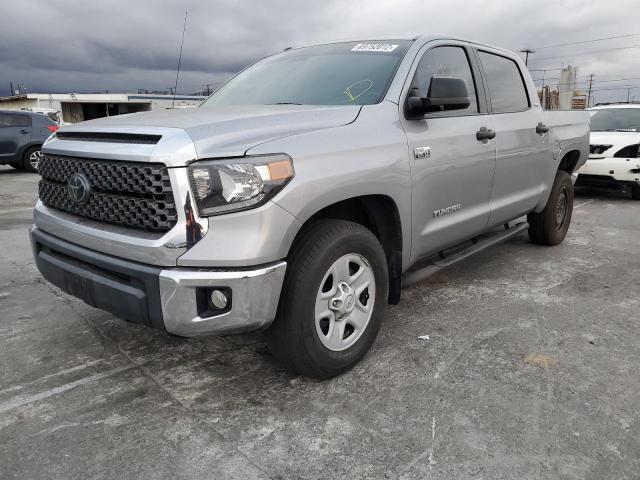 5TFEY5F12KX245033 - 2019 TOYOTA TUNDRA CRE SILVER photo 1