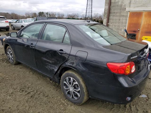 2T1BU4EE5AC****** - 2010 TOYOTA CAROLLA BLACK photo 2