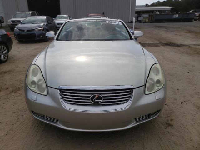 JTHFN48Y320029765 - 2002 LEXUS SC 430 SILVER photo 5