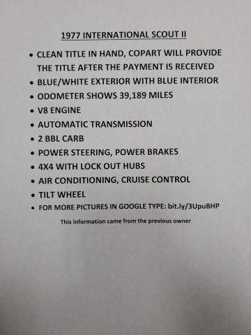 G0062GGD12316 - 1977 INTERNATIONAL ALL MODELS Екі түсті фото 13