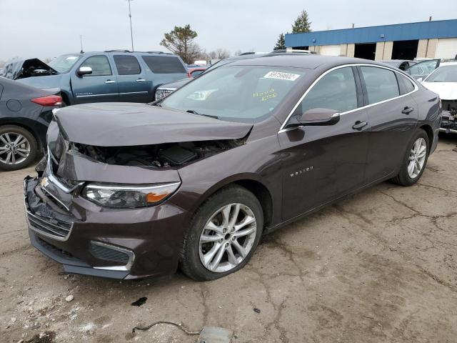 1G1ZE5ST2GF220589 - 2016 CHEVROLET MALIBU LT BROWN photo 1