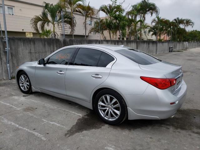 JN1EV7AR9HM833798 - 2017 INFINITI Q50 PREMIU SILVER photo 2