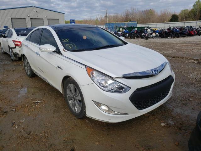 KMHEC4A49FA135403 - 2015 HYUNDAI SONATA HYB WHITE photo 1