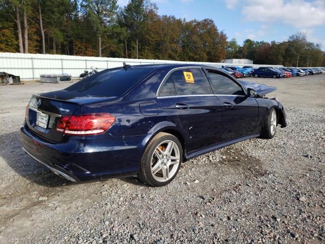 WDDHF8JB5EA897856 - 2014 MERCEDES-BENZ E 350 4MAT BLUE photo 3