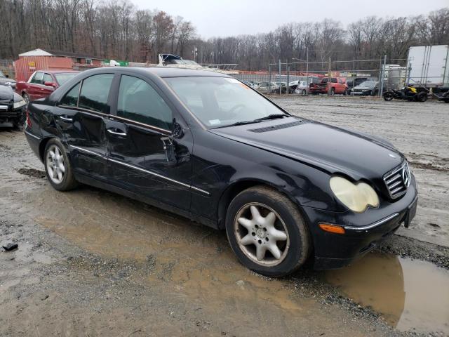 WDBRF81J14F530491 - 2004 MERCEDES-BENZ C 240 4MAT BLACK photo 4