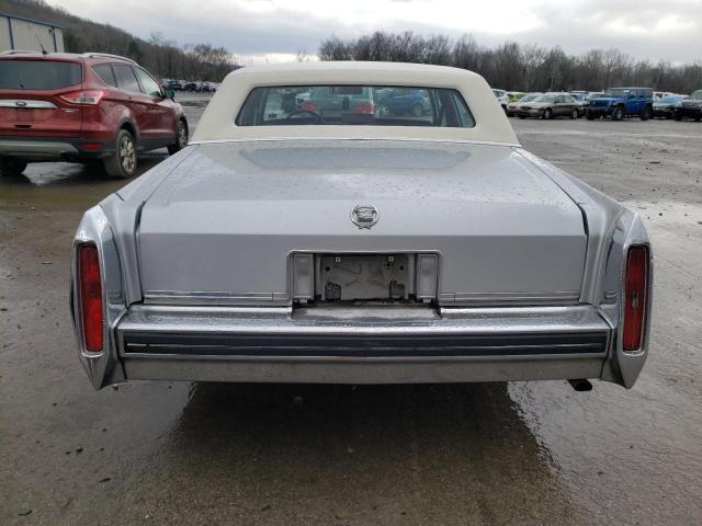 1G6DW69Y2G9702597 - 1986 CADILLAC FLEETWOOD SILVER photo 6