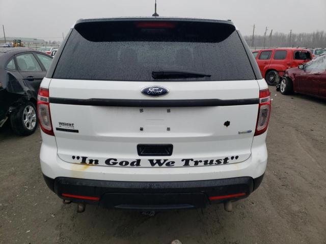 1FM5K8AR8EGB74615 - 2014 FORD EXPLORER P WHITE photo 6
