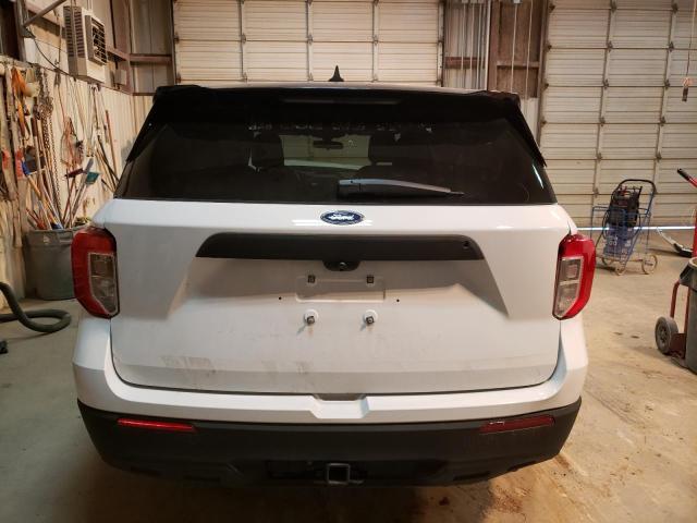 1FM5K8AC8MNA10559 - 2021 FORD EXPLORER P WHITE photo 6