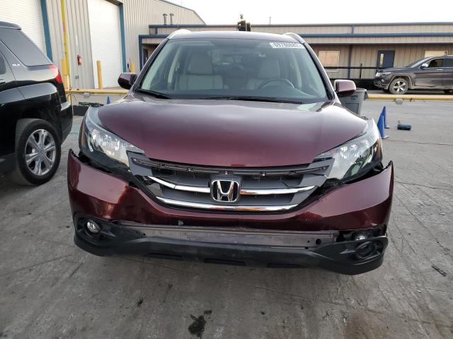 5J6RM3H70DL017698 - 2013 HONDA CR-V EXL BURGUNDY photo 5