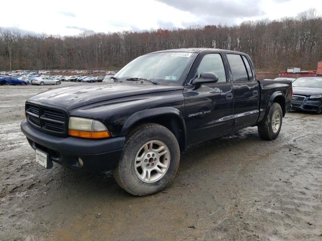 1B7HL38XX2S700919 - 2002 DODGE DAKOTA QUA BLACK photo 1