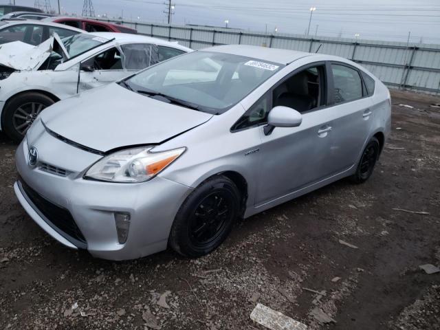 JTDKN3DUXD5538304 - 2013 TOYOTA PRIUS SILVER photo 1