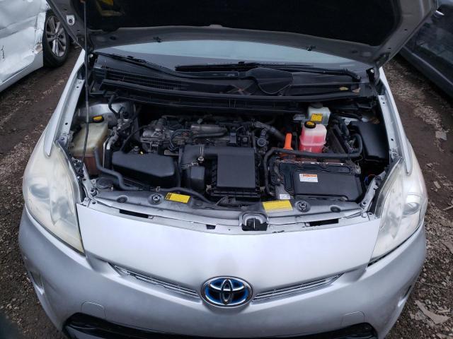 JTDKN3DUXD5538304 - 2013 TOYOTA PRIUS SILVER photo 11