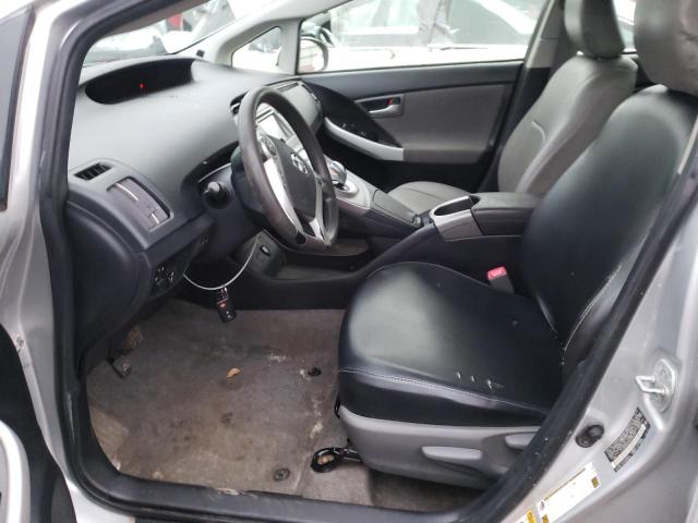 JTDKN3DUXD5538304 - 2013 TOYOTA PRIUS SILVER photo 7