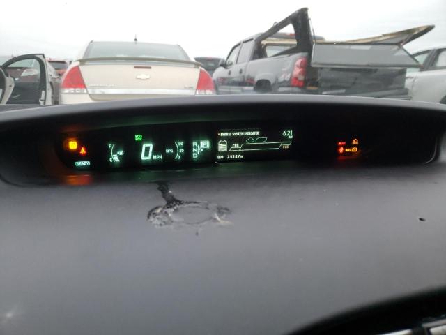 JTDKN3DUXD5538304 - 2013 TOYOTA PRIUS SILVER photo 9