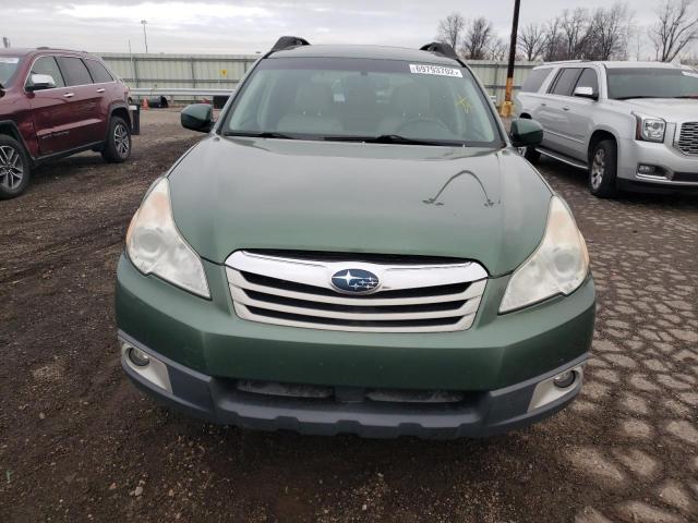 4S4BRBGC9B3429211 - 2011 SUBARU OUTBACK GREEN photo 5