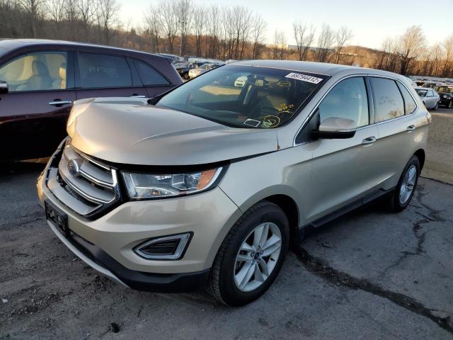 2FMPK4J88JBC42289 - 2018 FORD EDGE SEL GRAY photo 1