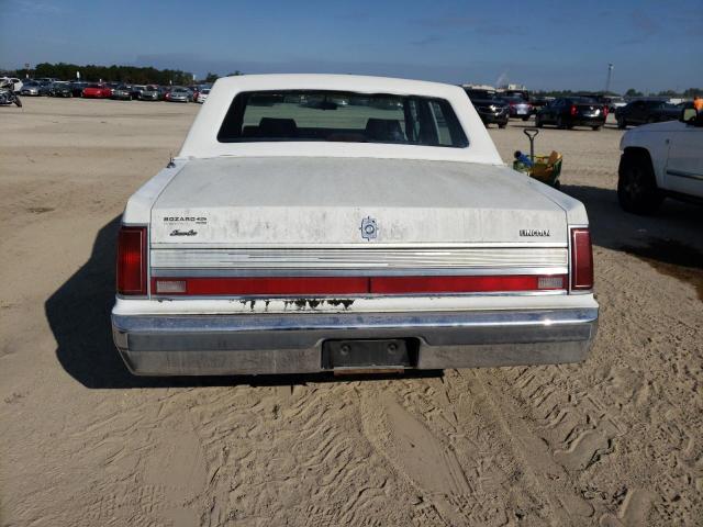 1LNBM81F1KY800501 - 1989 LINCOLN TOWN CAR WHITE photo 6