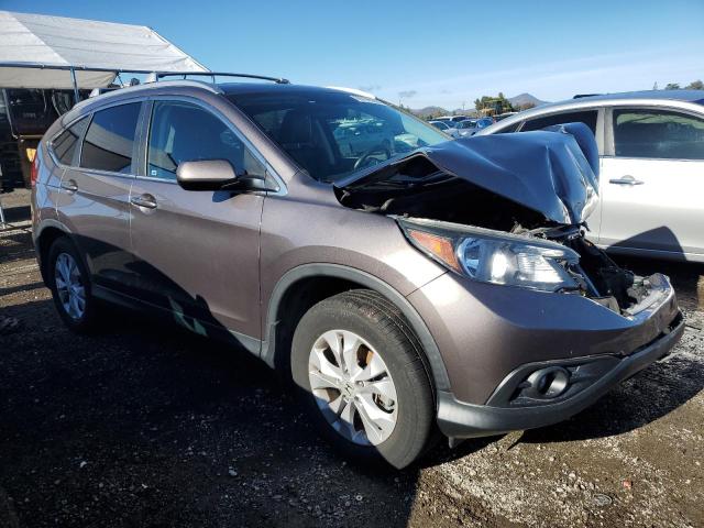 5J6RM3H78DL021028 - 2013 HONDA CR-V EXL GRAY photo 4