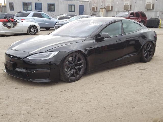 5YJSA1E60MF435679 - 2021 TESLA MODEL S Սև լուսանկար 1