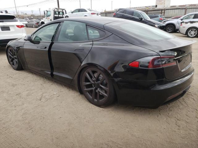 5YJSA1E60MF435679 - 2021 TESLA MODEL S Սև լուսանկար 2