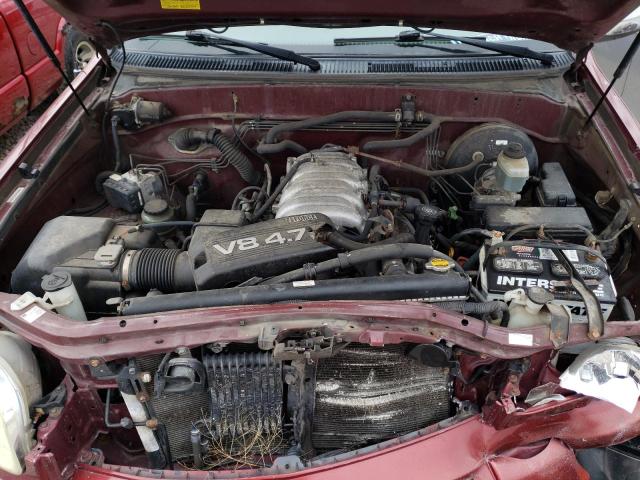 5TBDT44174S462537 - 2004 TOYOTA TUNDRA DOU BURGUNDY photo 11