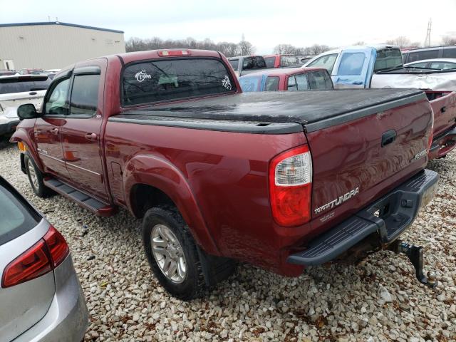 5TBDT44174S462537 - 2004 TOYOTA TUNDRA DOU BURGUNDY photo 2