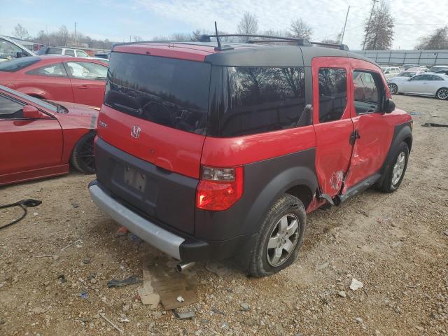 5J6YH28655L011883 - 2005 HONDA ELEMENT EX RED photo 3