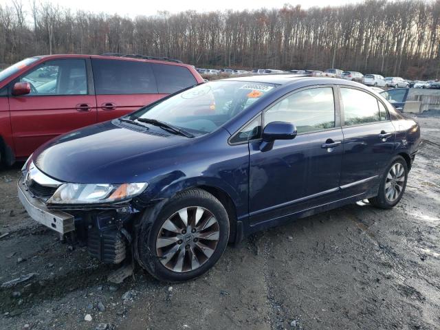 1HGFA16929L029824 - 2009 HONDA CIVIC EXL Niebieski zdjęcie 1