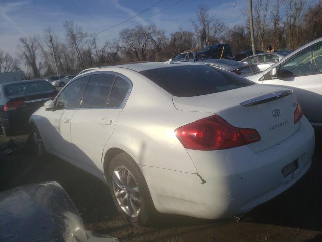 JNKCV61F99M365463 - 2009 INFINITI G37 WHITE photo 2