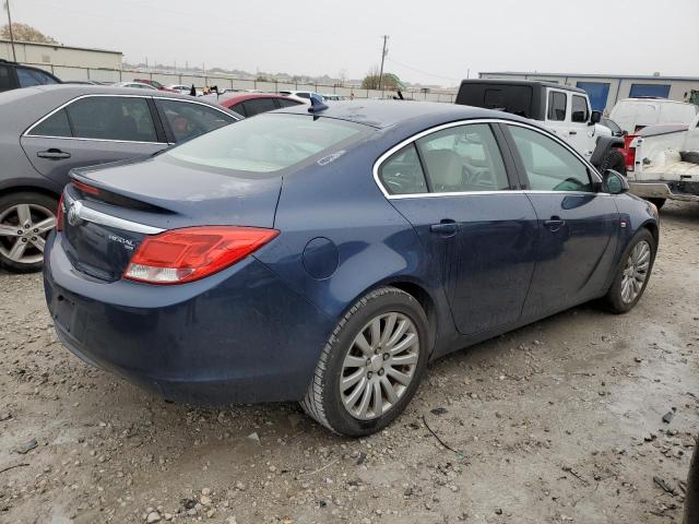 W04GP5EC7B1009862 - 2011 BUICK REGAL CXL BLUE photo 3