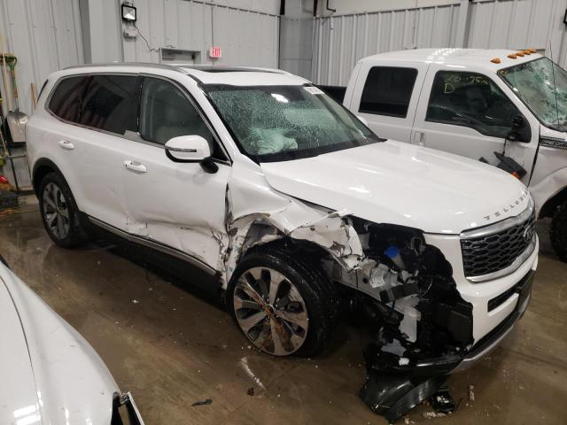 5XYP3DHC1LG084730 - 2020 KIA TELLURIDE WHITE photo 4