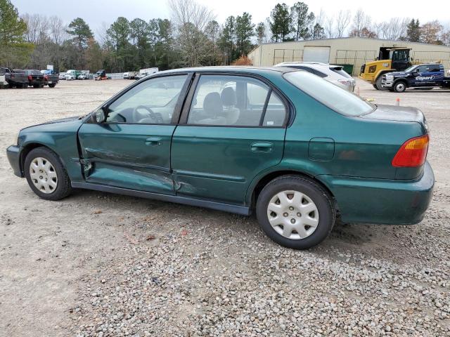 2HGEJ6613YH****** - 2000 HONDA CIVIC BASE GREEN photo 2