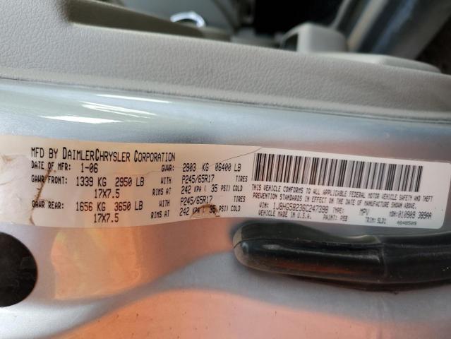 1J8HG58236C247398 - 2006 JEEP COMMANDER 银色 照片 13