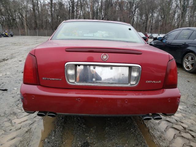 1G6KD57Y8YU280179 - 2000 CADILLAC DEVILLE RED photo 6