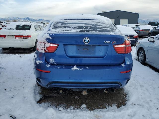 5YMGZ0C57E0C40448 - 2014 BMW X6 M BLUE photo 6