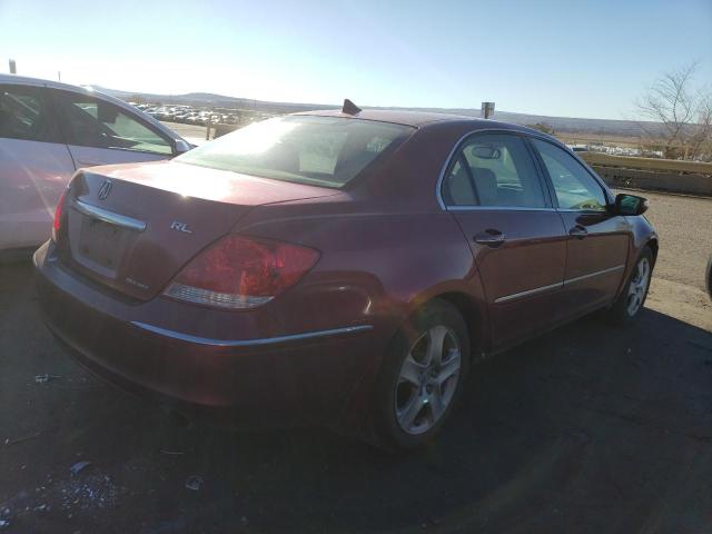 JH4KB16536C003007 - 2006 ACURA RL BURGUNDY photo 3