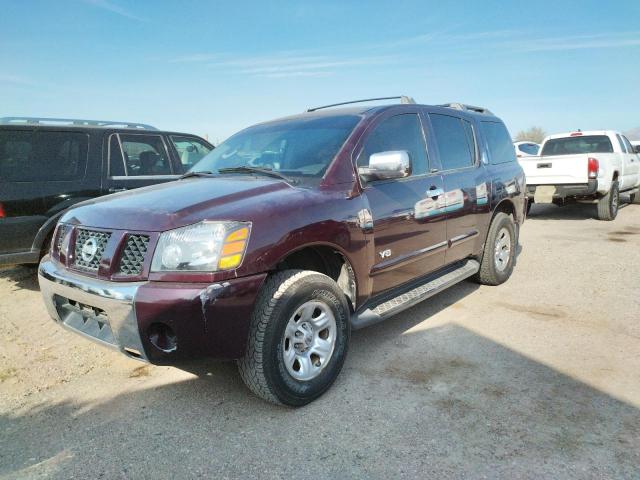 5N1AA08A76N733832 - 2006 NISSAN ARMADA SE MAROON photo 1