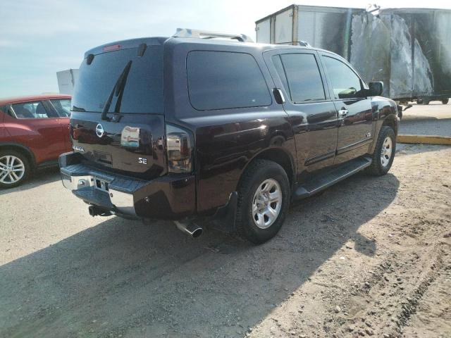 5N1AA08A76N733832 - 2006 NISSAN ARMADA SE MAROON photo 3