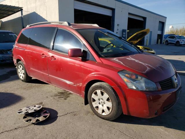 5N1BV28U56N121501 - 2006 NISSAN QUEST BURGUNDY photo 4