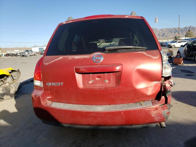 5N1BV28U56N121501 - 2006 NISSAN QUEST BURGUNDY photo 6