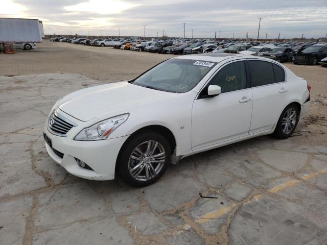 JN1CV6AP9FM502975 - 2015 INFINITI Q40 WHITE photo 1