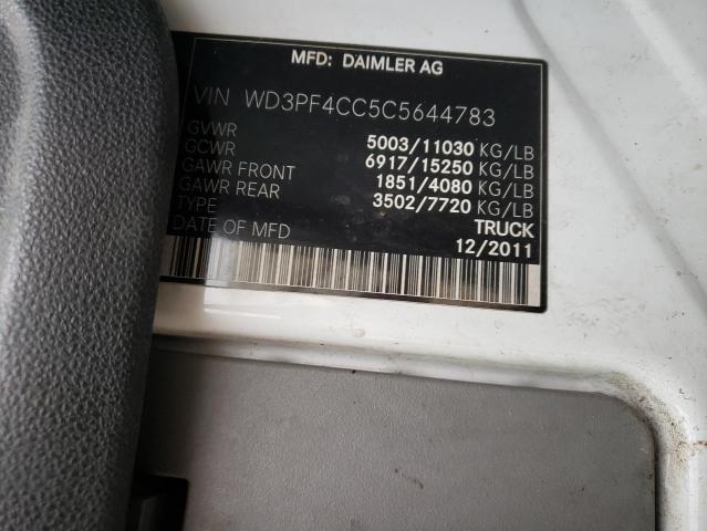 WD3PF4CC5C5644783 - 2012 MERCEDES-BENZ SPRINTER 3 WHITE photo 13
